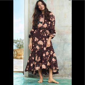 H&M Johanne Ortiz Flounce Crepe Dress (sz16/18)